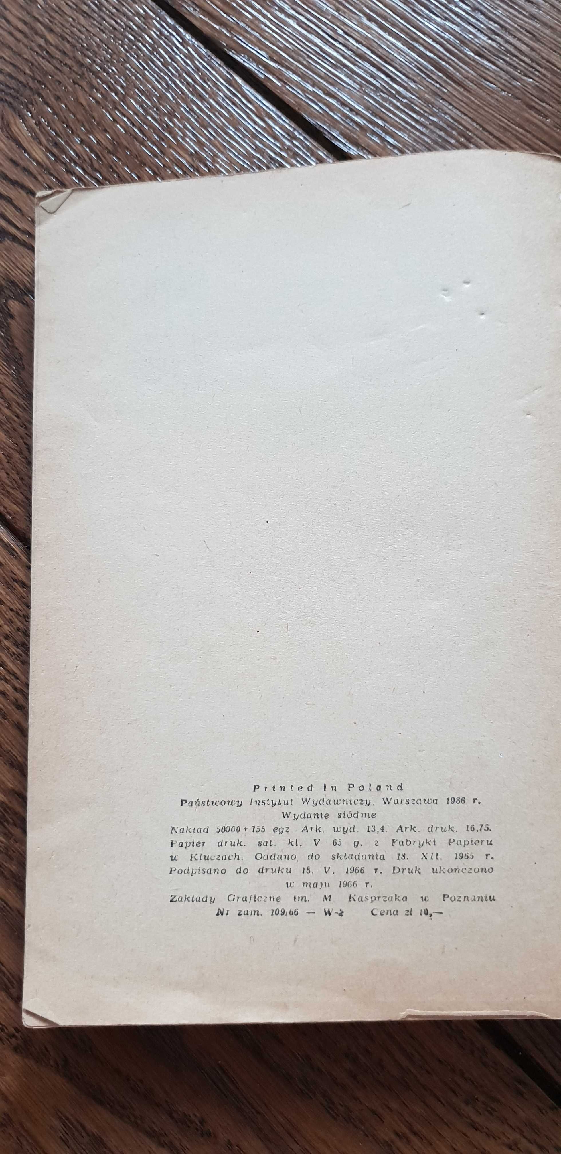 Książka rok 1966 "Dżuma" Albert Camus