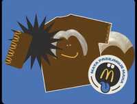 Nowa koszulka mata x mcdonald brazowa