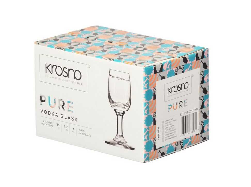 Komplet nowych kieliszków do wódki Krosno Glass Pure 35 ml