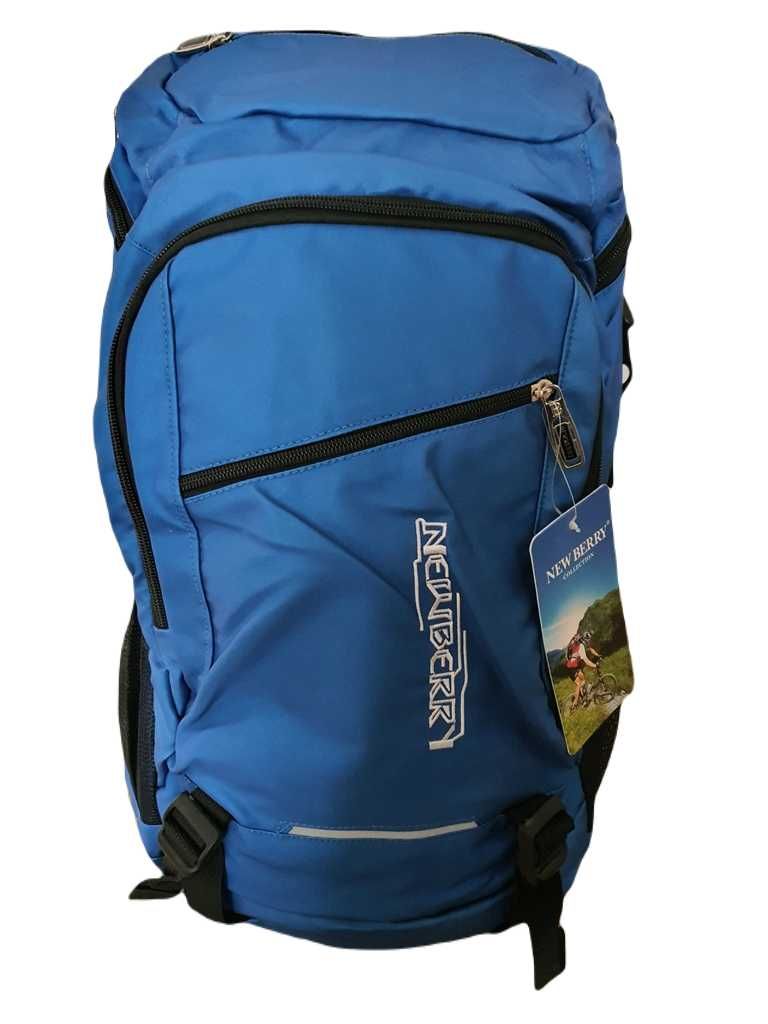 Nowy niebieski plecak turystyczny trekkingowy na prezent 35l 40l