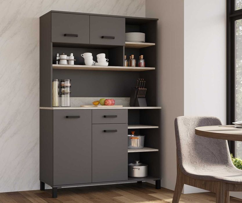 Kredens bufet do kuchni LINDA szafka zestaw mebli kuchennych 120cm