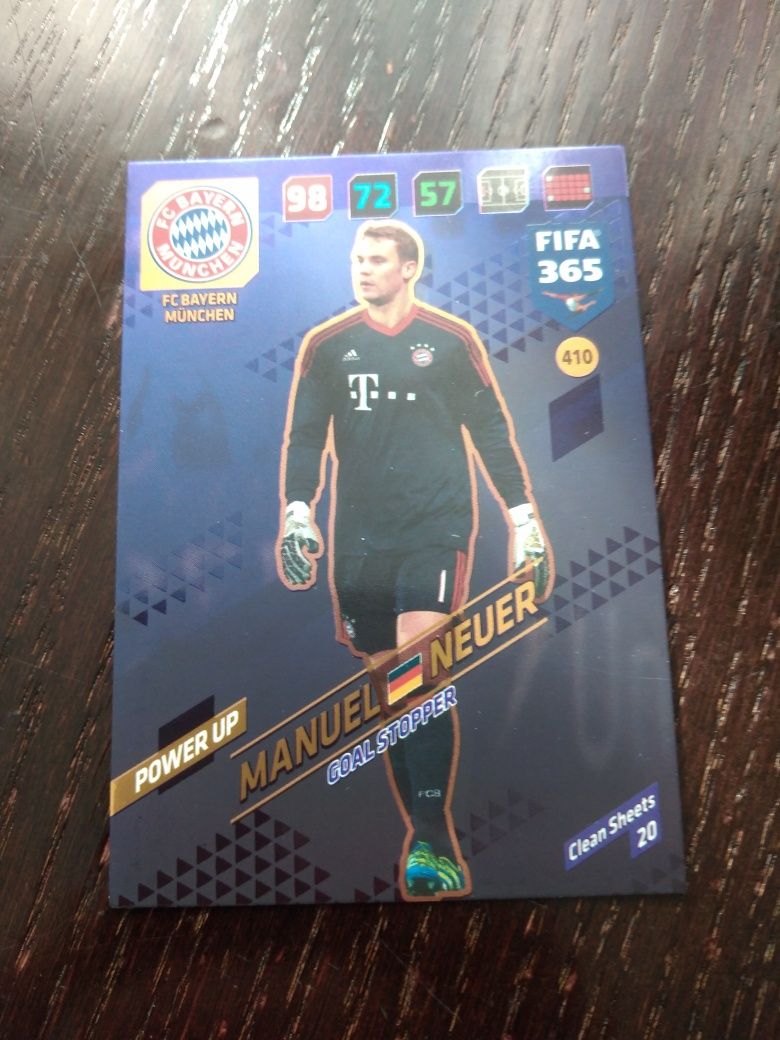 Karta power up fifa 365 Panini 2018 Neuer Bayern Monachium