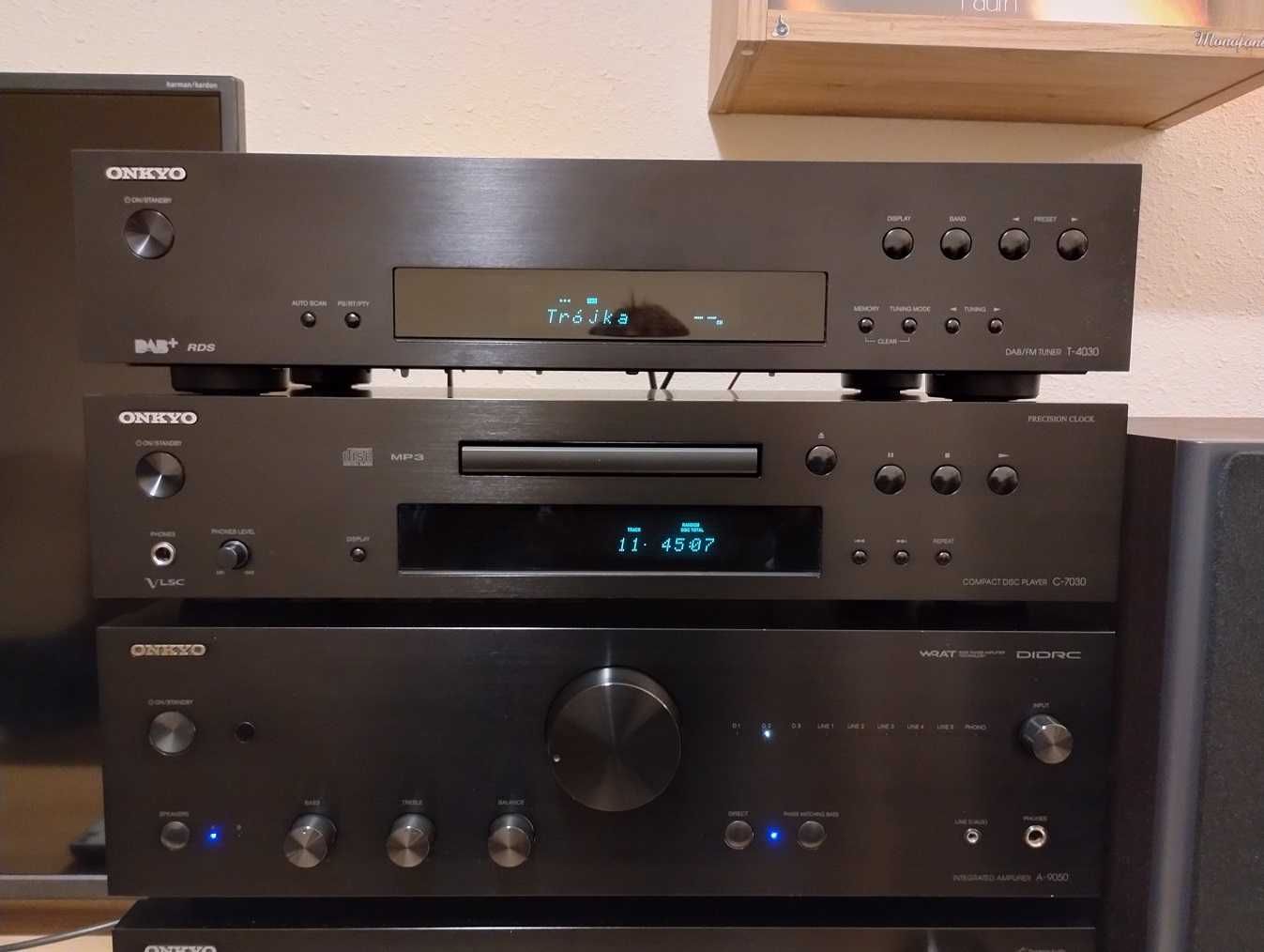 Wieża Onkyo Tuner T-4030, Wzmacniacz A-9050, CD C-7030