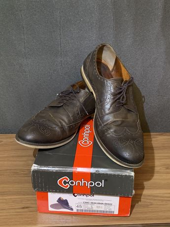 Туфли кожаные мужские Conhpol Польша