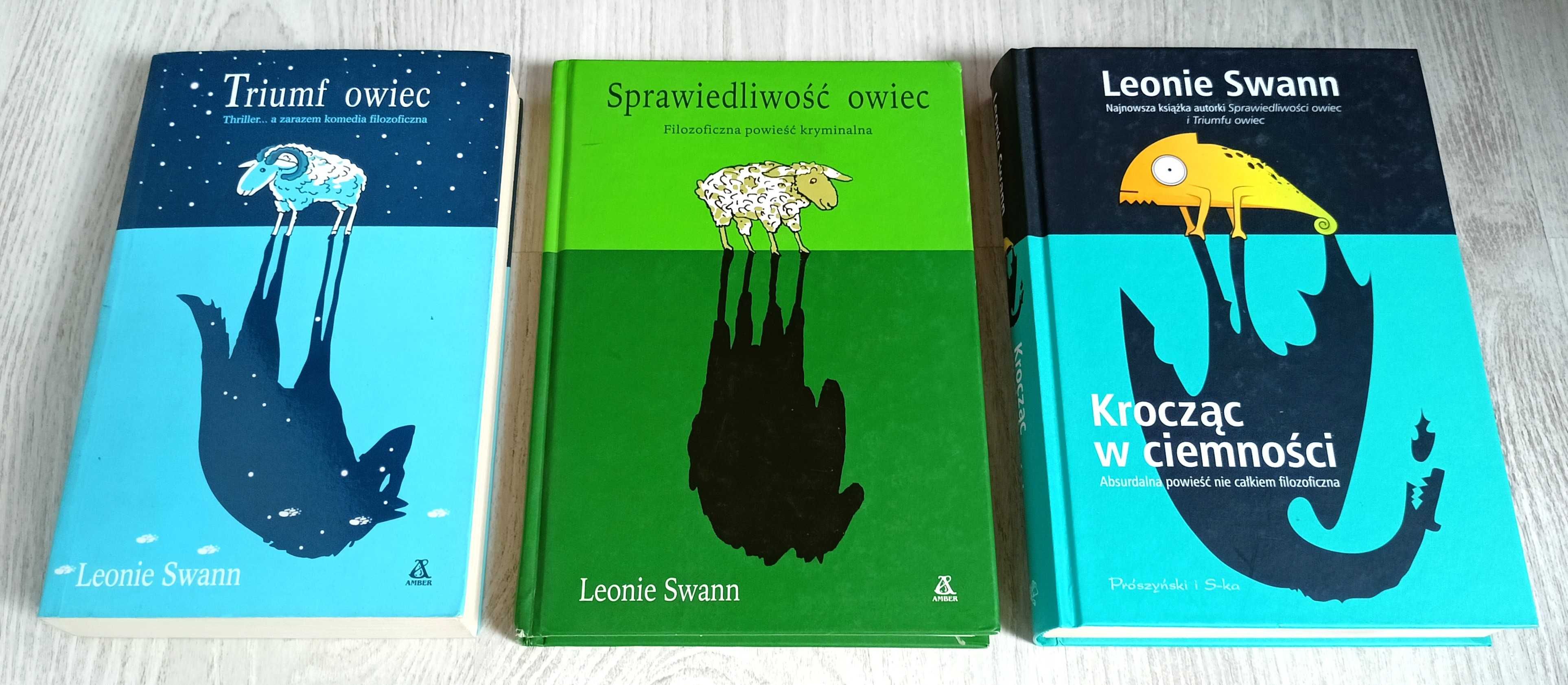 Leonie Swann Sprawiedliwość owiec + Triumf owiec + Krocząc w ciemności