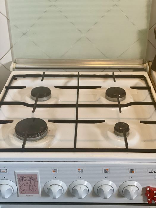 Fogao Junex Roma N 4 bocas + forno Gas Canalizado Propano Butano