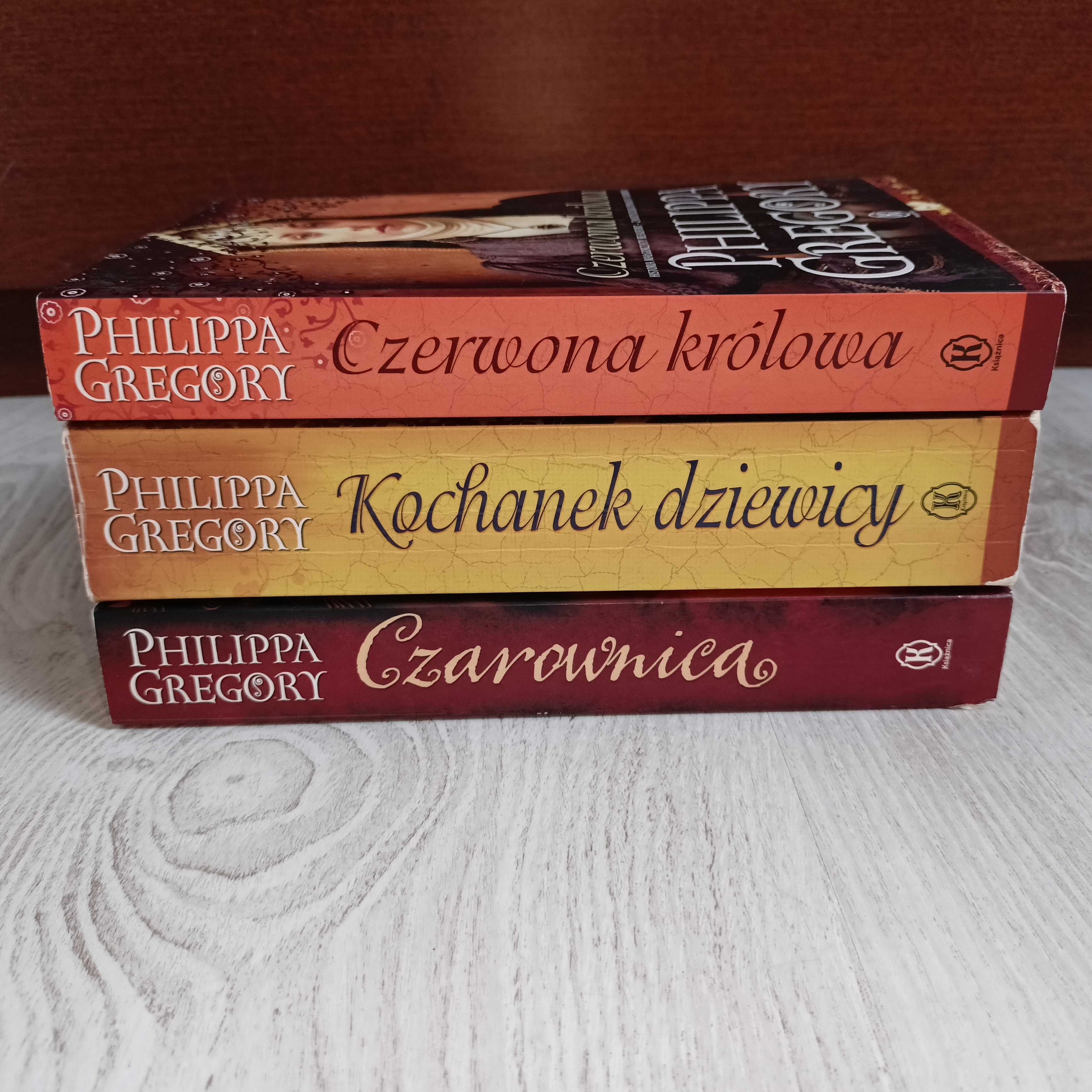 3x Philippa Gregory Czerwona królowa + Kochanek dziewicy + Czarownica