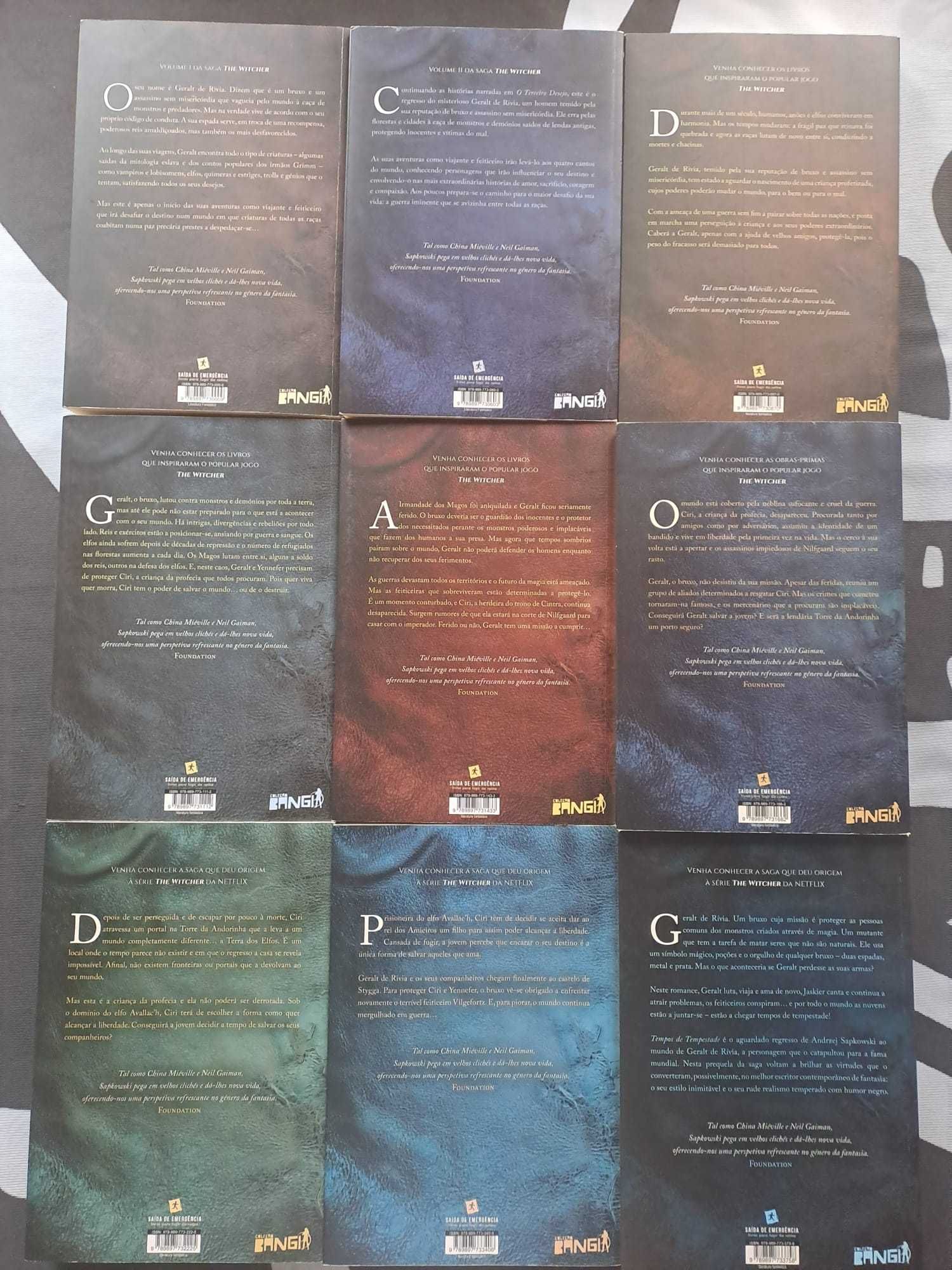 Livros - The Witcher - Saga Completa ( 9 Livros EXCELENTE ESTADO, PT)