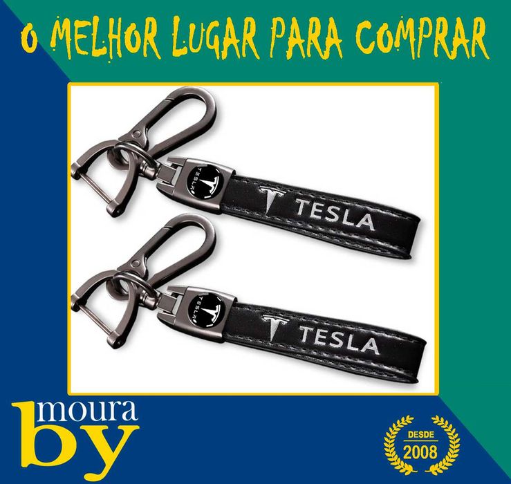 Porta chaves Tesla em varios acabamentos