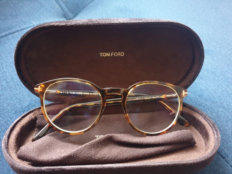 Okulary korekcyjne oprawki Tom Ford brąz z etui