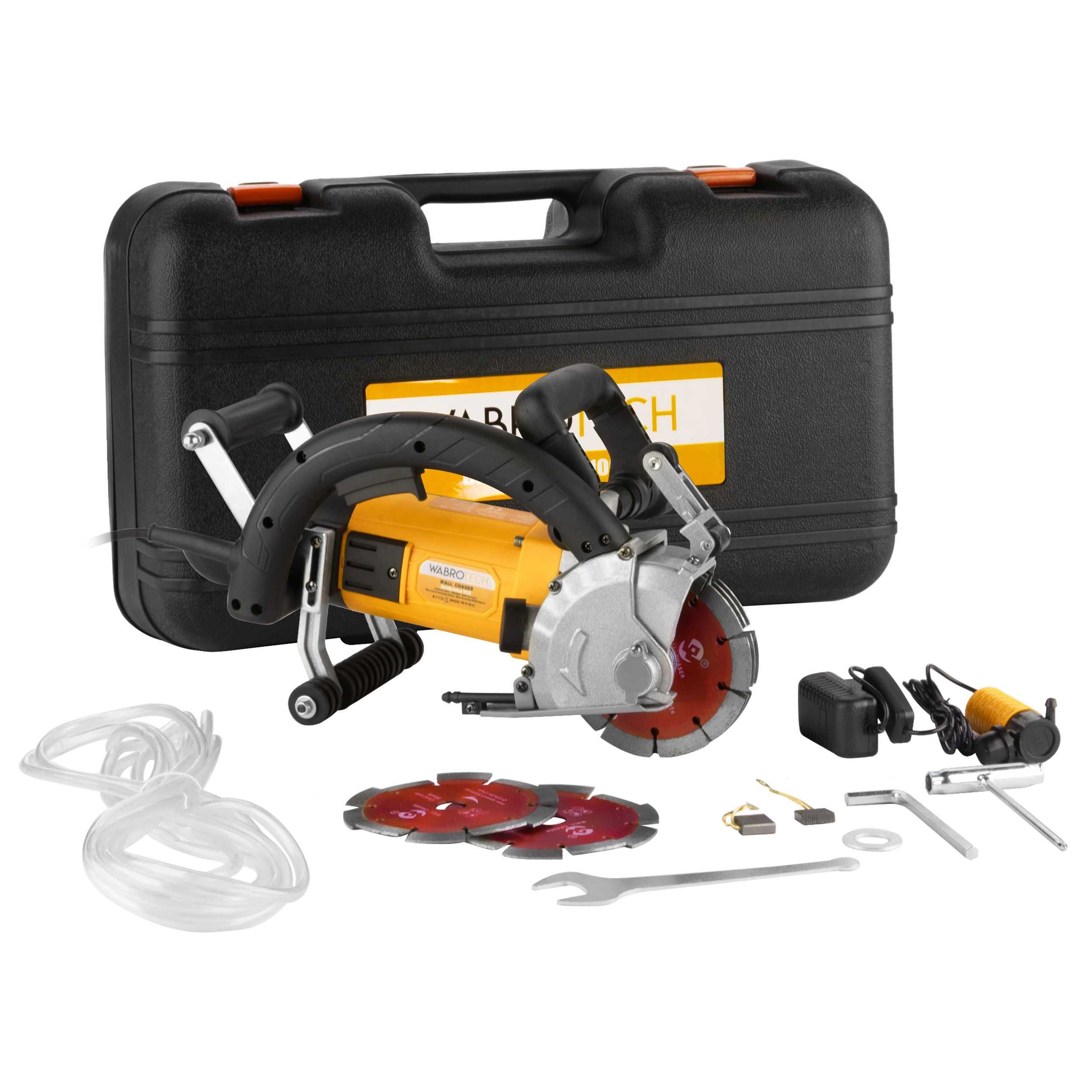 Bruzdownica 4500W WABROTECH WT1009 z rolką prowadzącą + tarcze + pompa