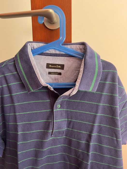 Massimo Dutti męska koszulka polo w paskk