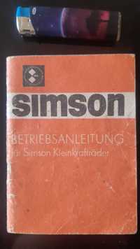 Instrukcja obsługi SIMSON IFA unikat DE plus tłumaczenie z epoki