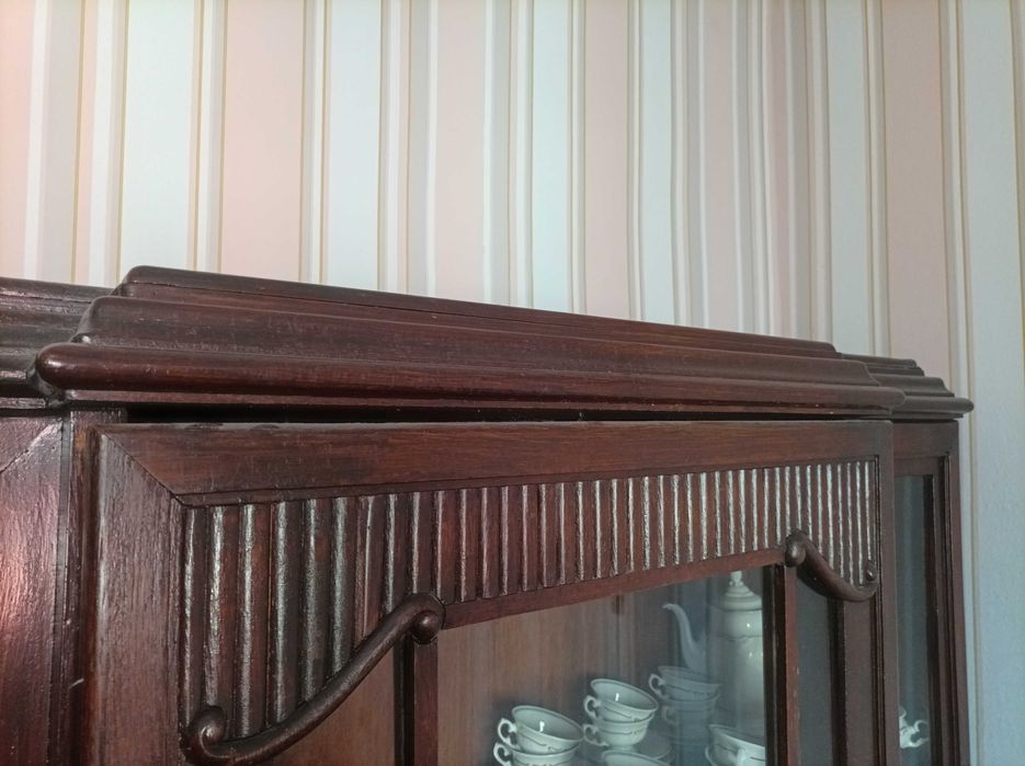 zabytkowa witryna Szafa zabytek zabytkowy kredens, mebel, antyk