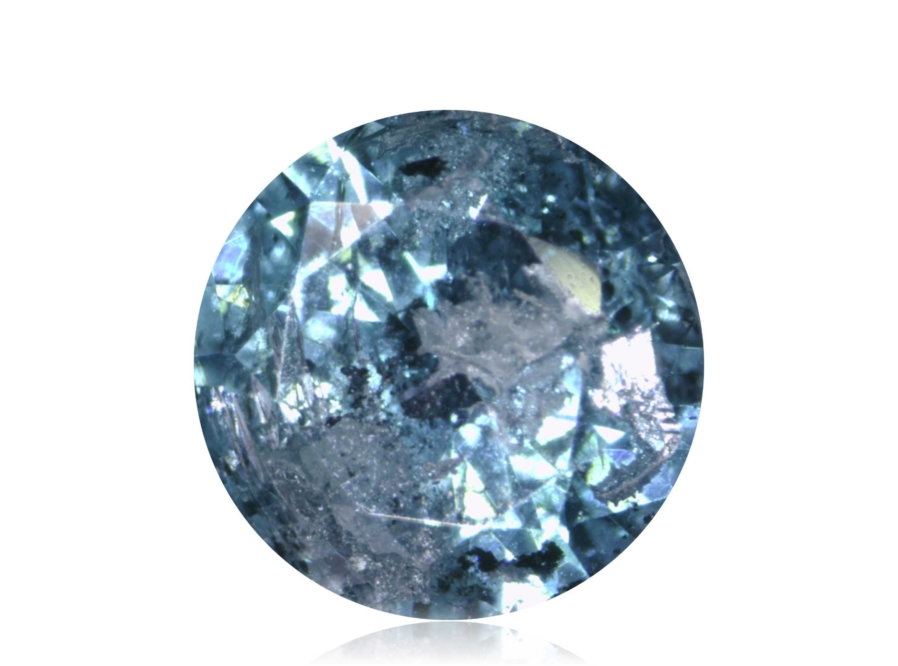 Diament 0.16ct Niebieski Brylant I3