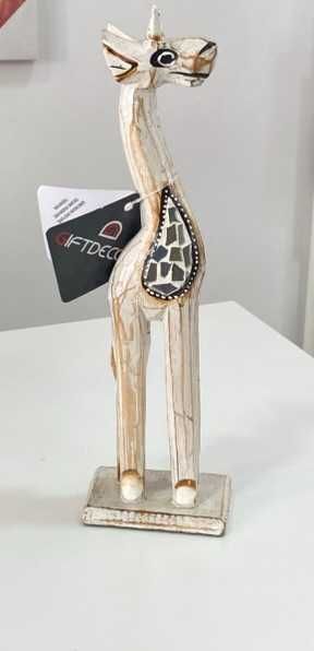 Conjunto de 2 girafas madeira