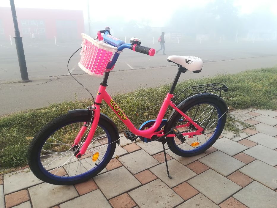 Розовый велосипед 20".Для детей от 6-ти лет и старше(рост выше 116 см)