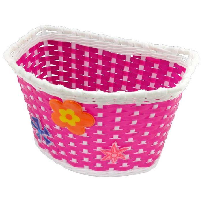 Koszyk Kp175040 Przód Pvc Na Kierownicy Dziec. Róż