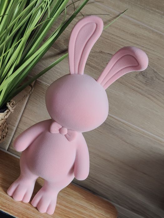 Zajączek różowy wys 30 cm