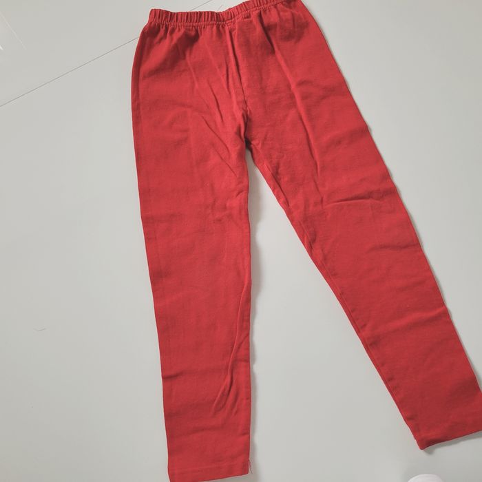 Czerwone leginsy dziecięce r. 104/110