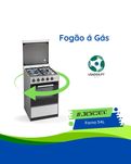PROMO! Fogão a gás Jocel 4 zonas 54L