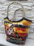 Zanzibar Hakuna Matata koszyk z liści palmowych handmade