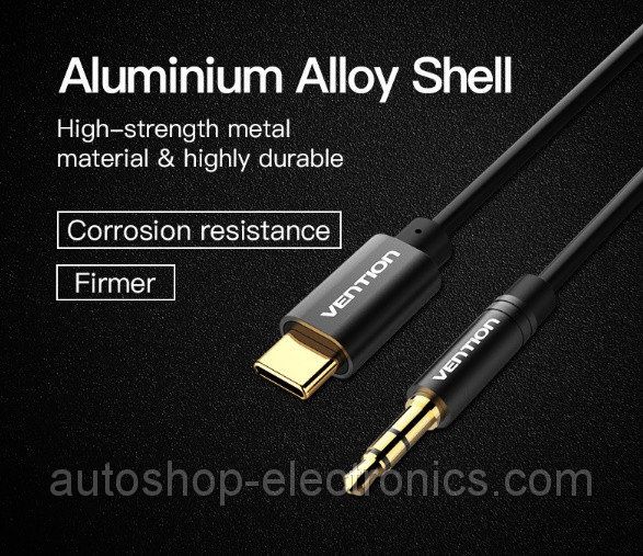 Топовый аудио кабель USB TYPE-C - 3.5 mm jack AUX для автомагнитолы