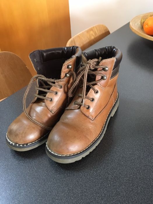 Botas rapaz em pele marca Macaquinho n.32