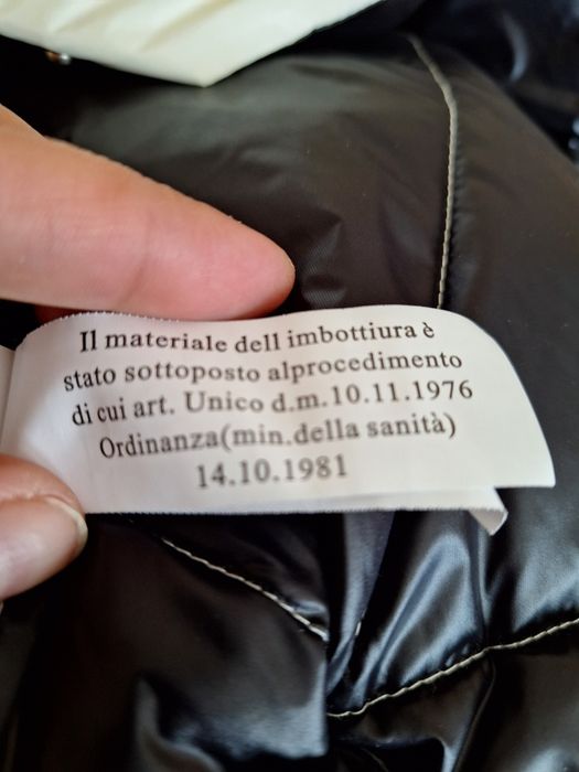 Kurtka włoska biała perłowa puch z pierzem