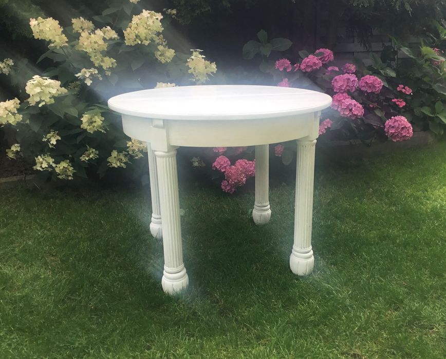 Stary przedwojenny stół drewniany rozkładany