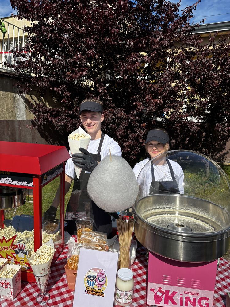 Popcorn / wata cukrowa - WYNAJEM sprzętu i stoiska z obsługą!