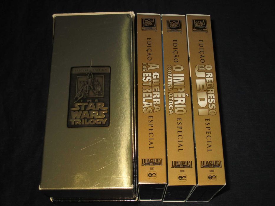 Trilogia Guerra das Estrelas Edição Especial Gold VHS