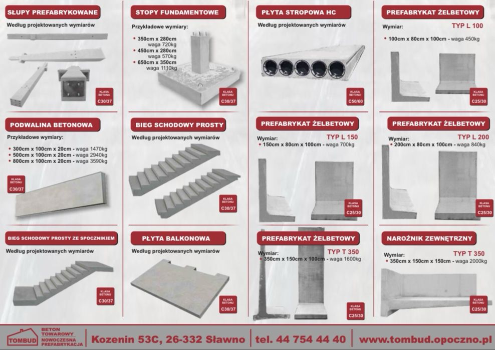 Płyty drogowe - betonowe, producent prefabrykatów!