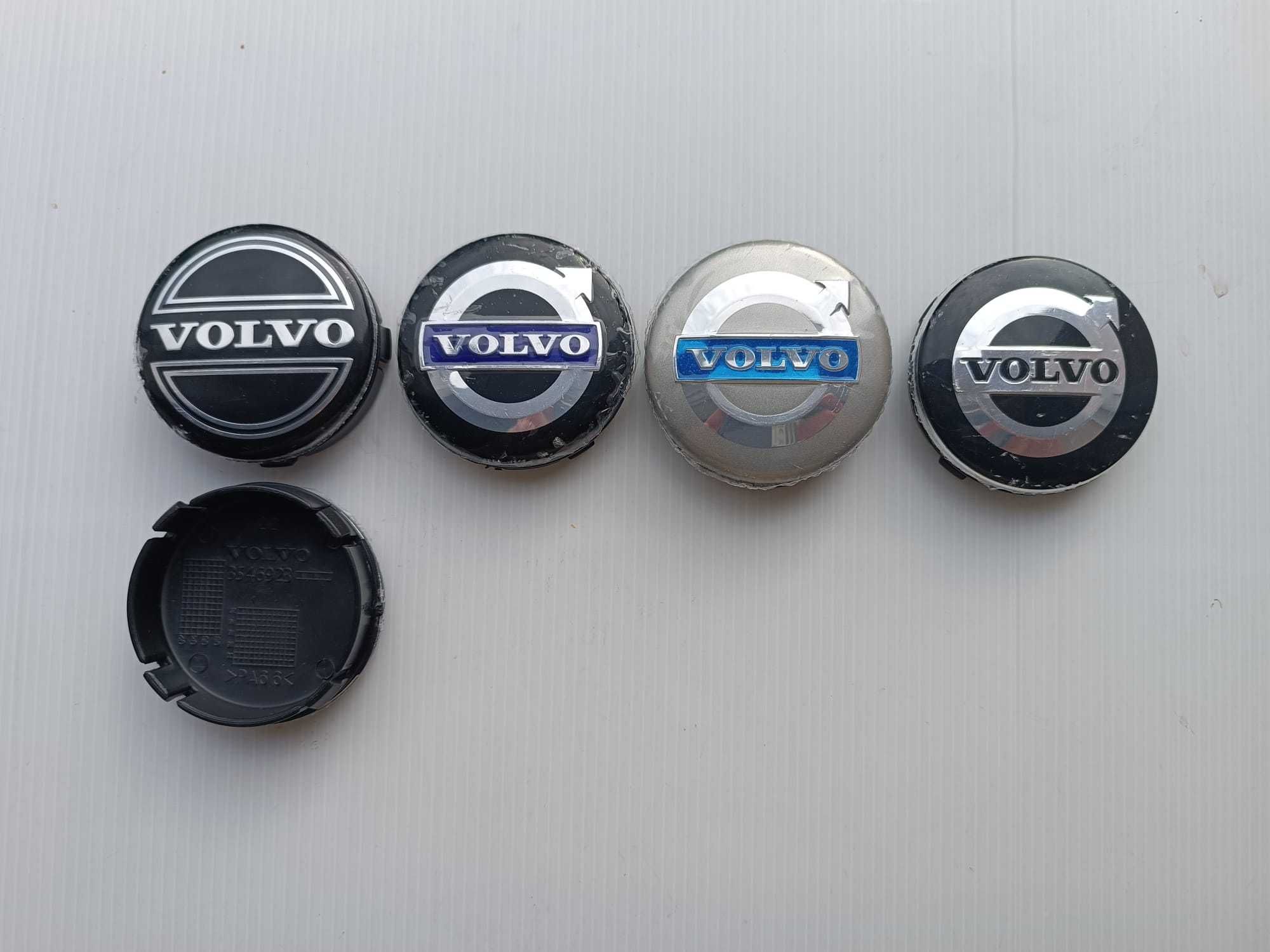 Centros/tampas de jante completos Volvo com 56, 60, 64 e 68 mm