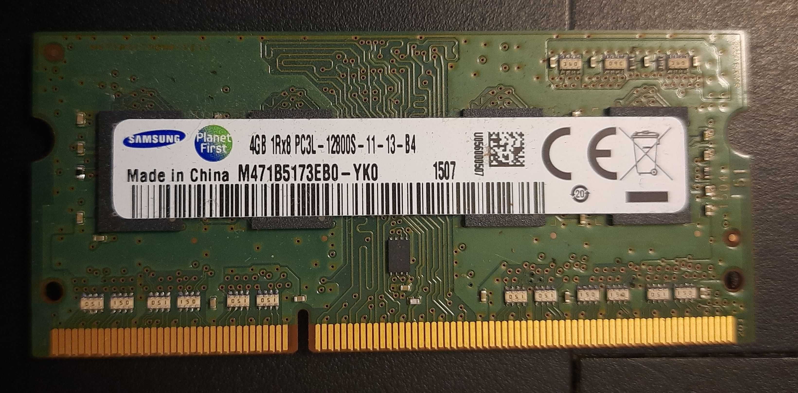 Оперативна пам'ять Samsung 4 GB SO-DIMM DDR3L 1600 MHz