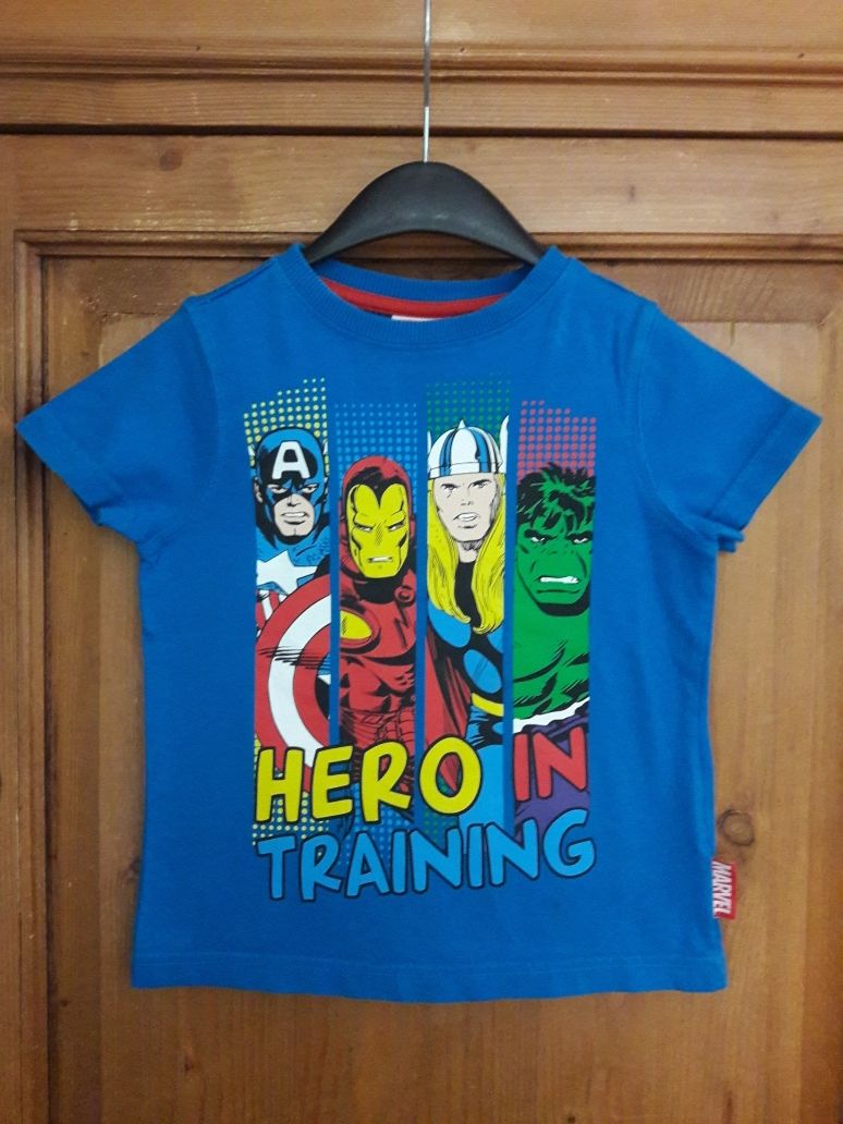 Marvel Comics Spider t - shirt blue jak nowy r 2- 3l i 98