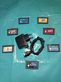 Game Boy Advance SP transformador + 7 jogos