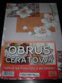 Cerata obrus ceratowy na podłożu z włókniny kwiaty storczyki