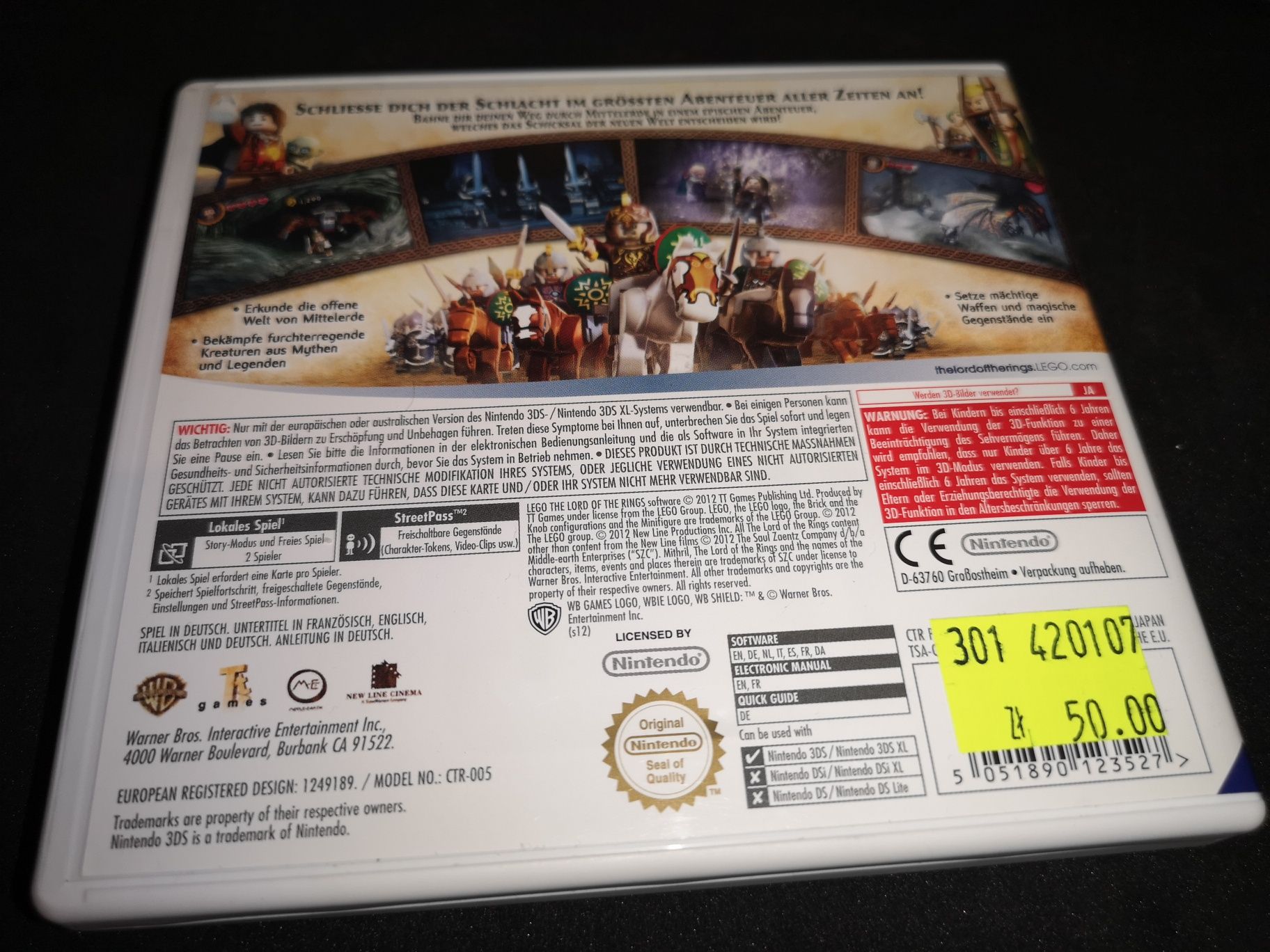 Lego Lord of the Rings 3DS 2DS NINTENDO gra ANG (testowana) Ursus
