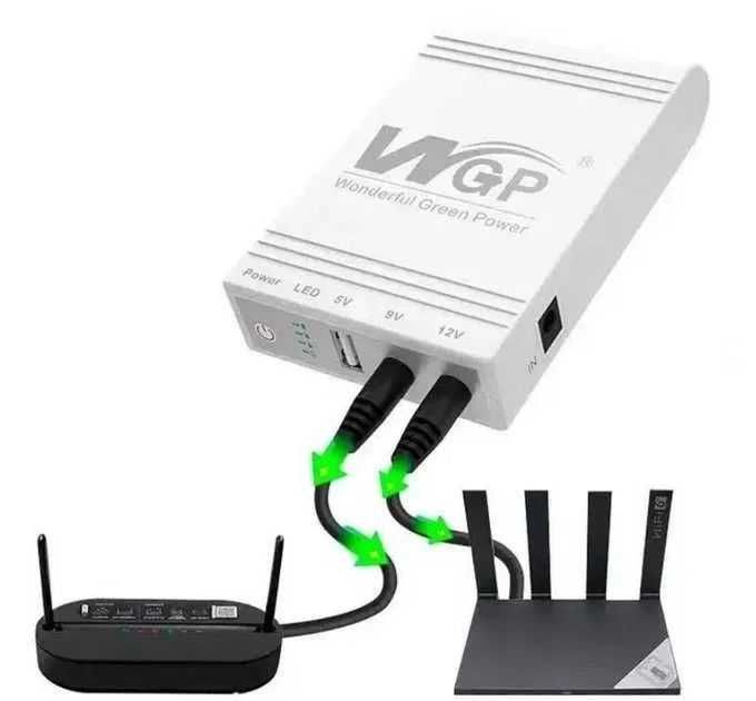 ИБП для роутерів WGP Mini UPS 10400mAh 38.48W USB 5V/9V/12V WGP-Mini