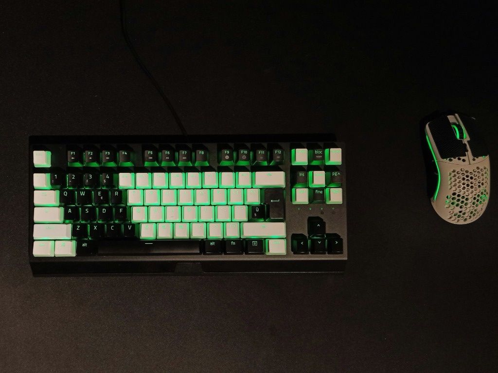Modyfikowana klawiatura Razer Blackwidow v3 TKL Milky Yellow