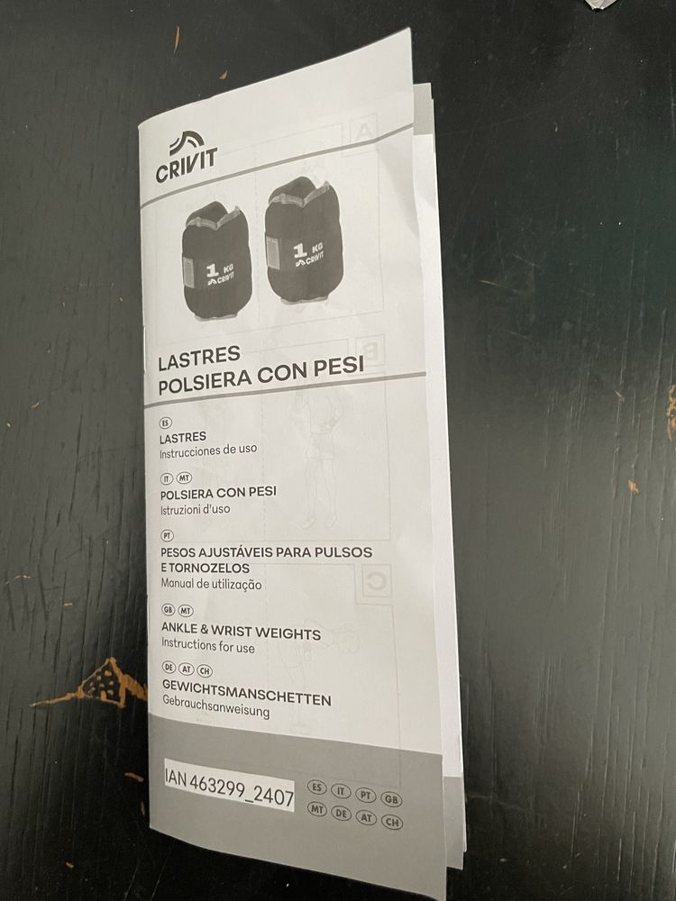 Caneleiras de 1kg cada