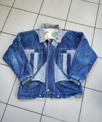 Vintage kurtka jeansowa denim retro 90s boxy 80s r. L/XL