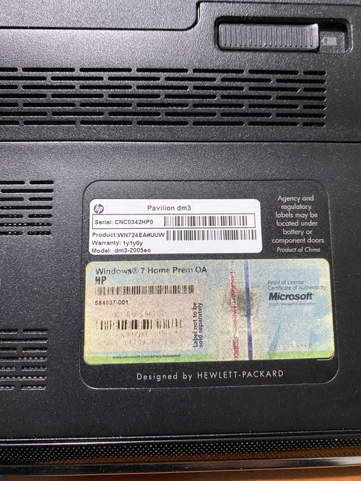 Ноутбук HP Pavilion DM3 13.3"/4GB RAM/250GB HDD! N2109