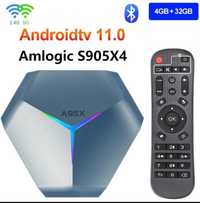 A95X F4 Android 11 Smart TV Box Amlogic S905 X4 8K 4K 5G Wifi BT