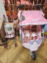 Дитяча іграшкова коляска babyborn (оригінал)для близнюків)триколісна