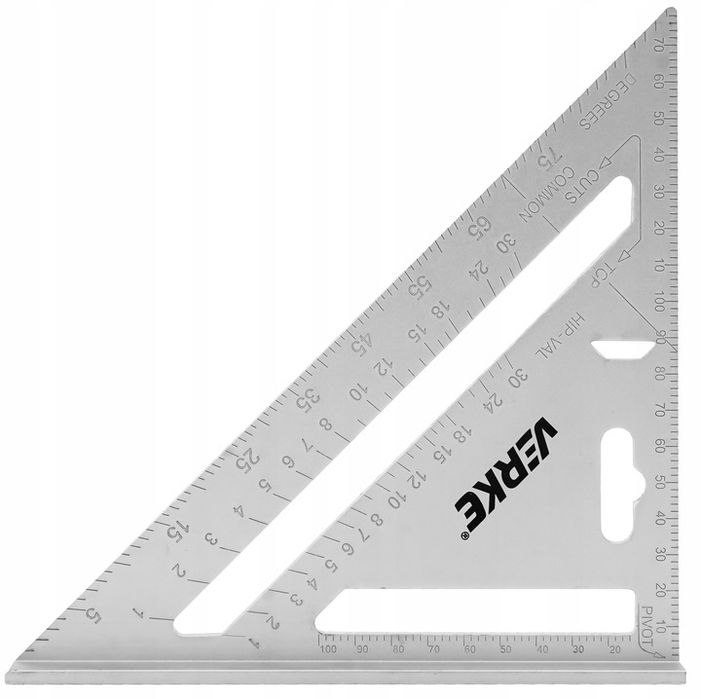 Kątownik Stolarski Ciesielski Aluminiowy Uniwersalny Przymiar Budowlan