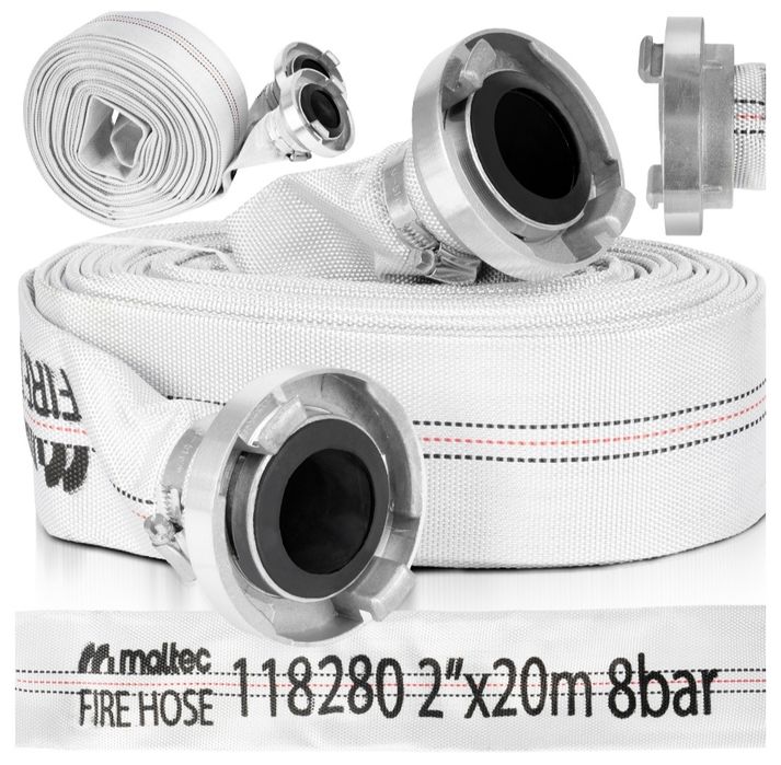 Wąż strażacki 20M parciany do wody szamba szybkozłącza do pompy wodnej