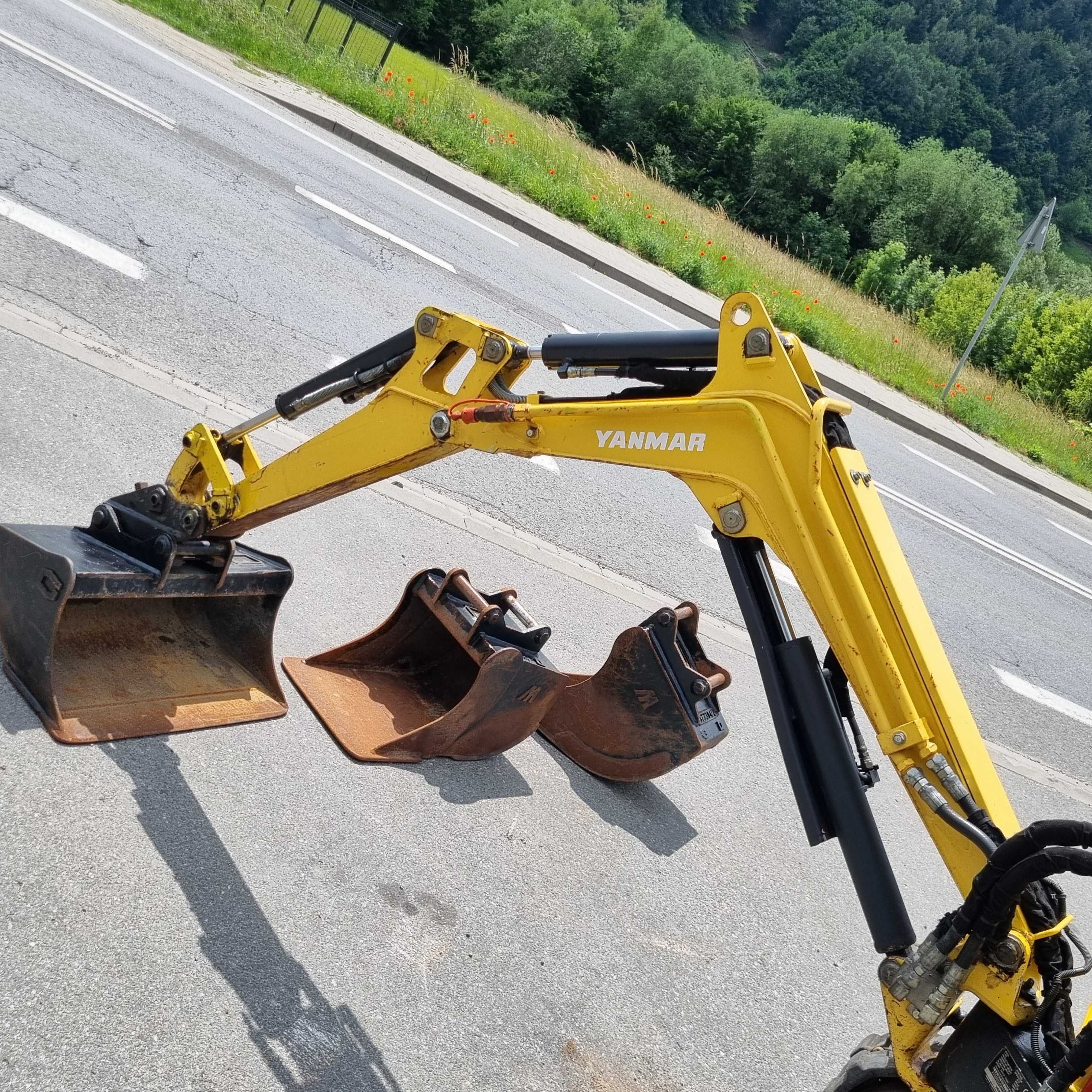 Yanmar SV08-1S Minikoparka 1,1 tony JAkNOWA 2016r zNorwegi 839h 3łyżki