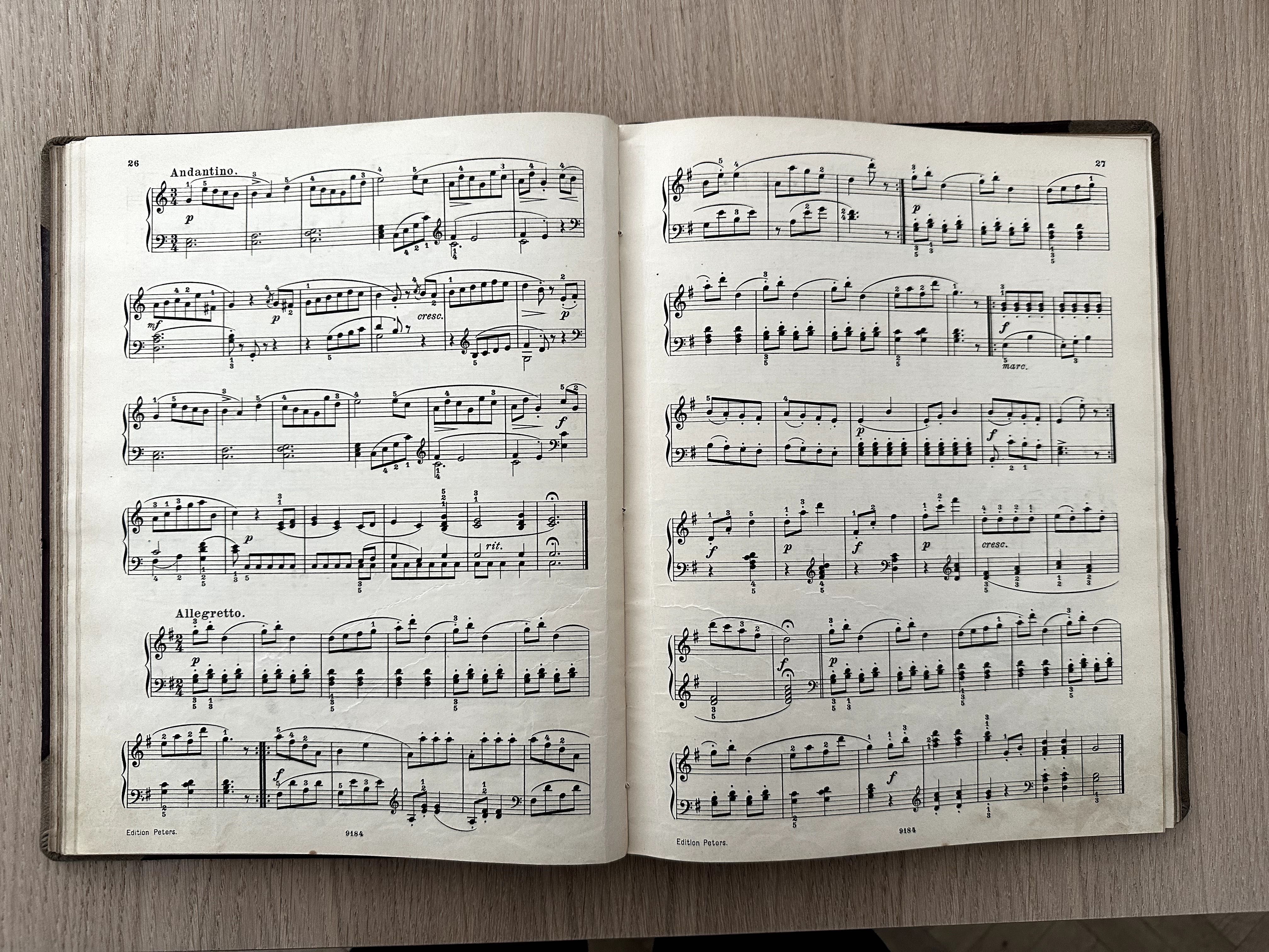 Zabytkowe nuty fortepianowe – Sonatiny i Etiudy – Ryga & Lipsk
